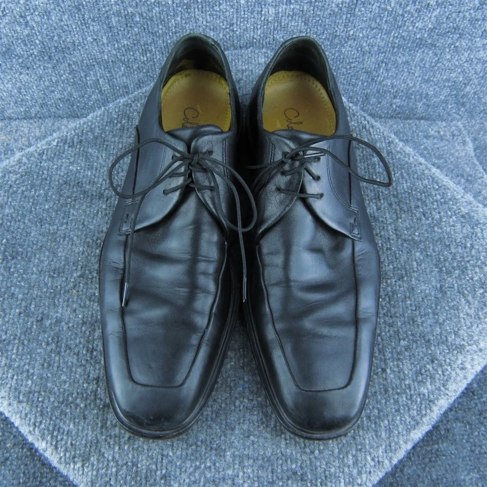 Cole Haan  Men Derby Oxfords Shoes‎ Black Leather Lace Up Size 8.5 Medium